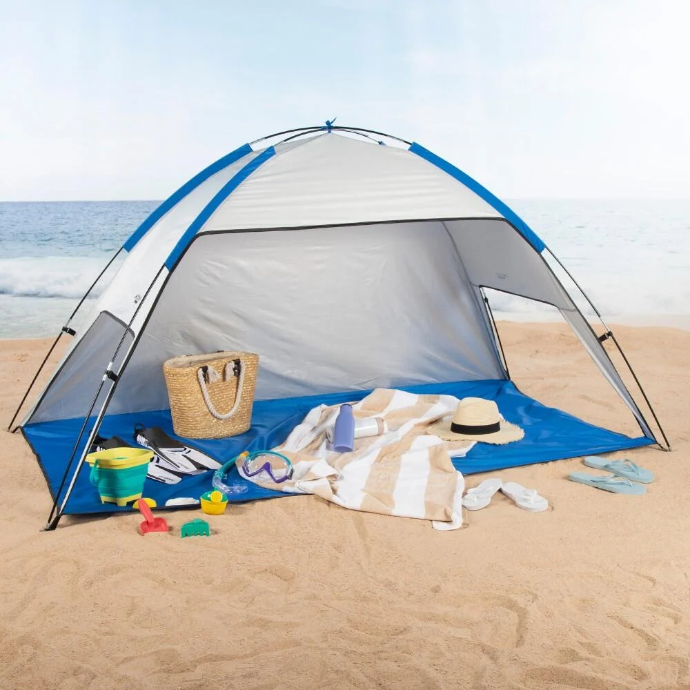 Aktive Tenda da vento e da spiaggia per 2 persone UV50 con finestre e pavimento