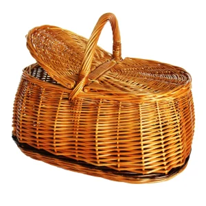 Cesto picnic grande in vimini intero