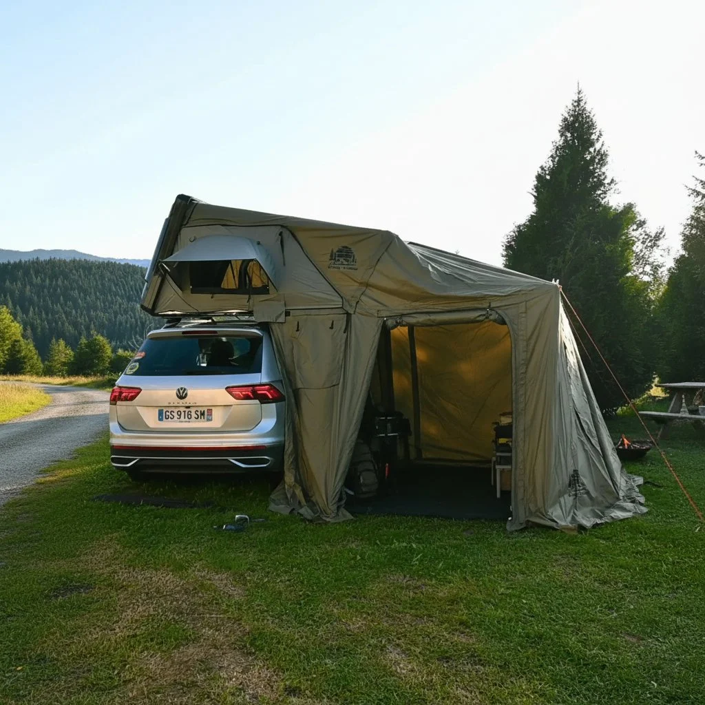 Gradino per tenda da tetto – facile accesso