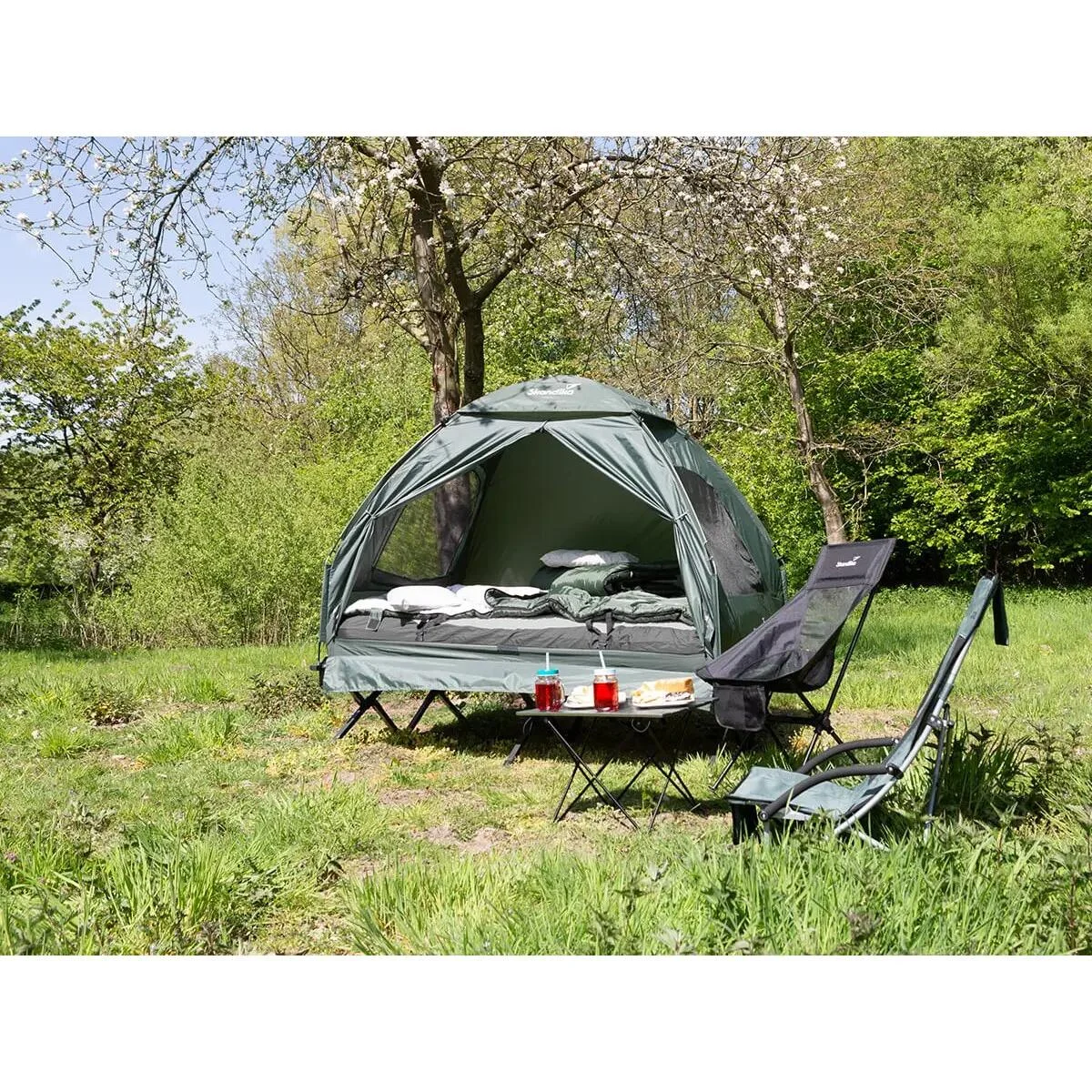 Tenda/Letto da campeggio rialzato Haug 2 persone materasso gonfiabile