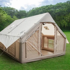 UNISTRENGH Tenda Campeggio 6 Posti Famiglia Grande, Tenda Gonfiabile con Stufa 4 Stagioni, Glamping luxury Alta, Facile da Montare, Impermeabile(400 x 300 x 210 cm) : Amazon.it: Sport e tempo libero
