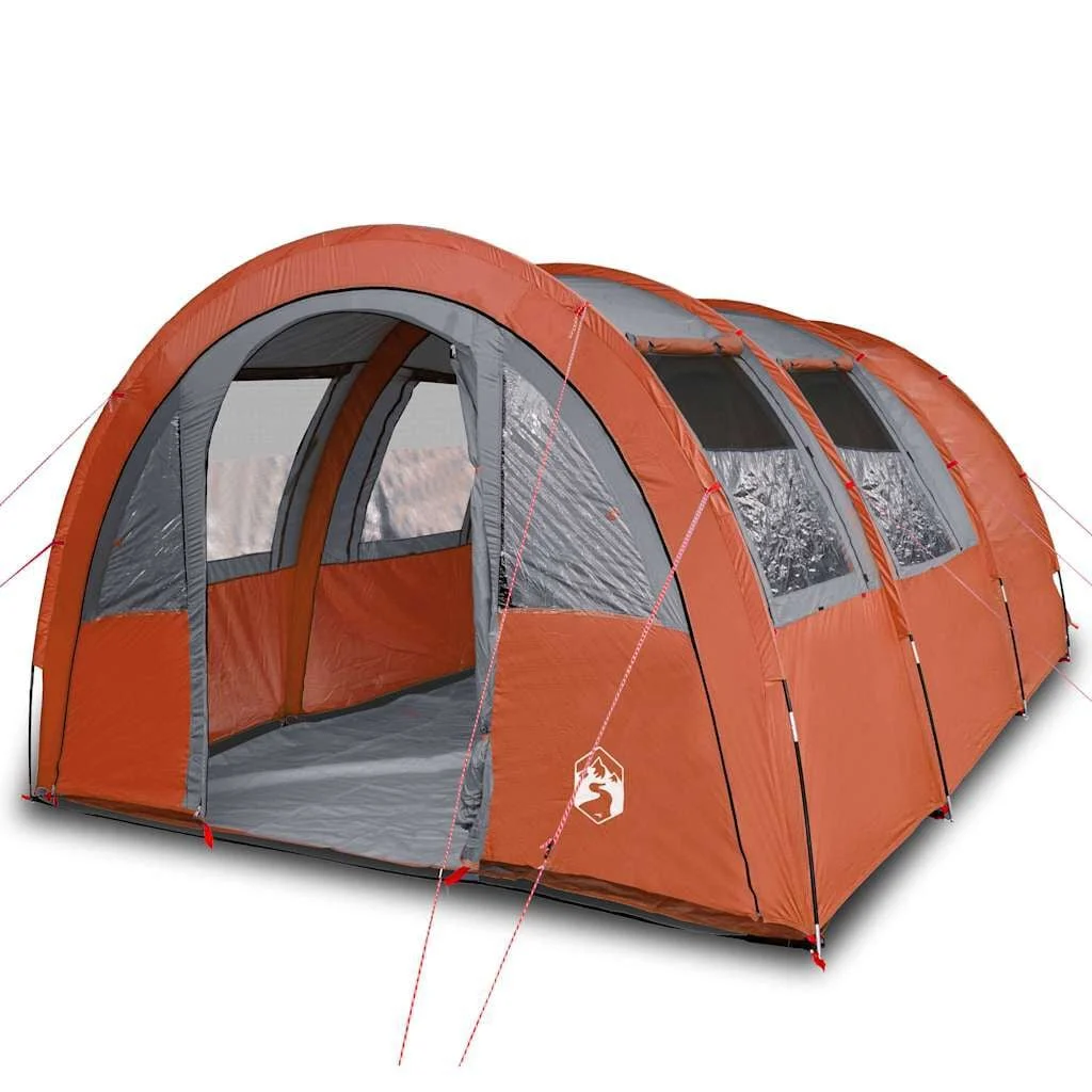 vidaXL Tenda da Campeggio a Tunnel per 4 Persone Arancione | vidaXL.it
