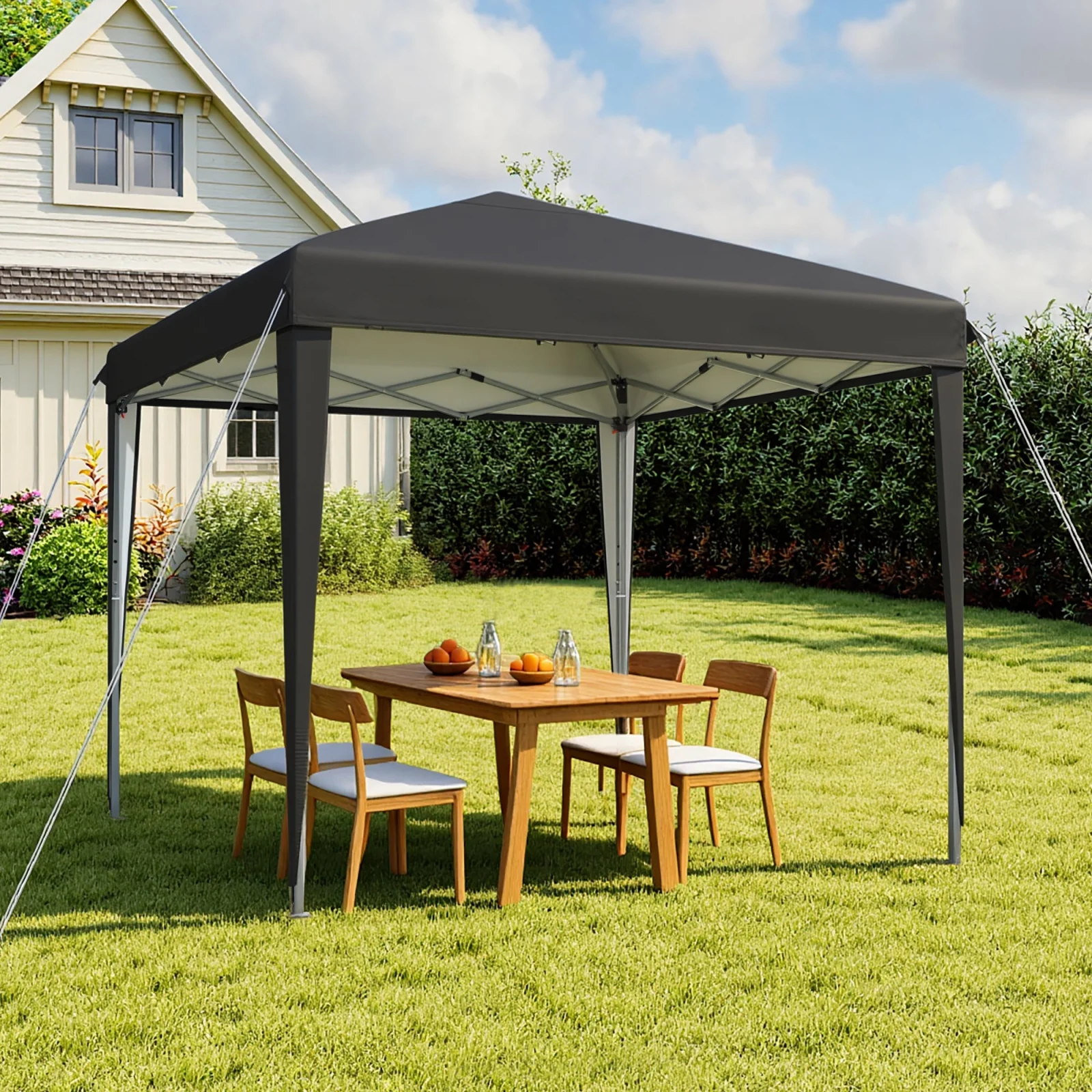 YITAHOME Gazebo pieghevole 3x3m, tenda impermeabile con borsa e 4 sacchi di sabbia, per feste e campeggio, nero